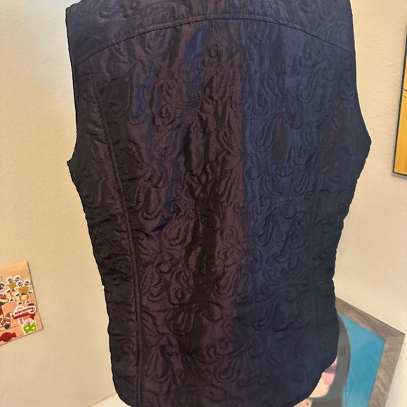 Soft Surrounding Womens purple Sleeveless Quilted Vest Size XLarge - Picture 3 of 5